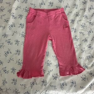 Absorba Pink Ruffle Hem Kids Pants 12M